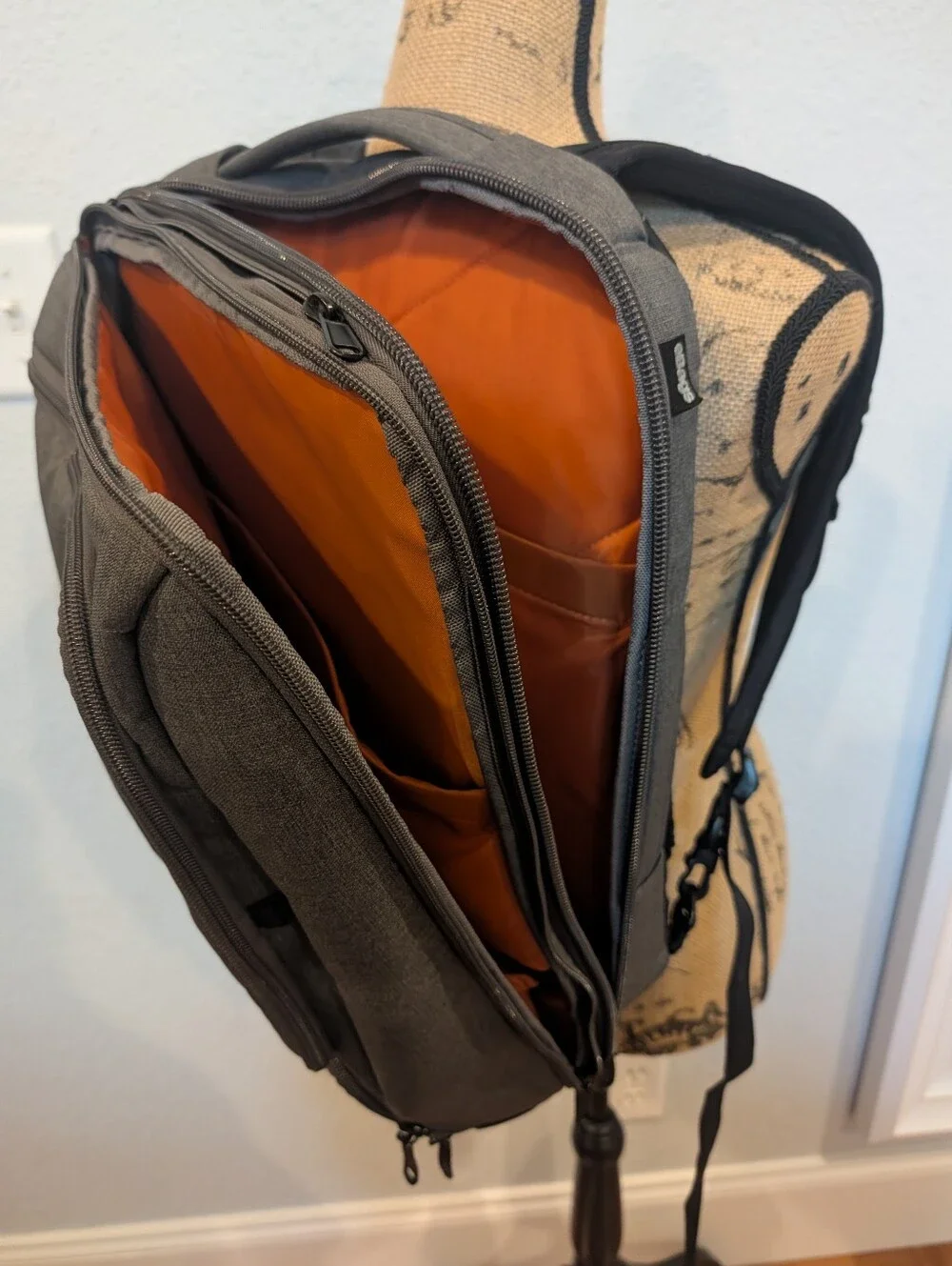 eBags Professional Slim Laptop Backpack in Heathered Gray